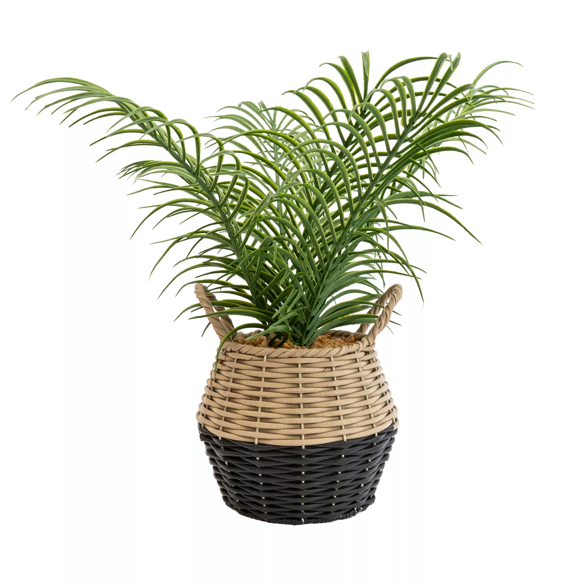 20cm Palm Artificial plant in Natural Wicker Basket 20cm Palm Artificial Plant In Natural Wicker Basket -Hozelock Shop 20cm palm artificial plant in natural wicker basket5010795682577 01c bq