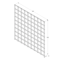 6ft Pine Trellis Panel, Pack Of 4 (W)183cm X (H)183cm -Hozelock Shop 6ft pine trellis panel pack of 4 w 183cm x h 183cm5013053173374 18bq