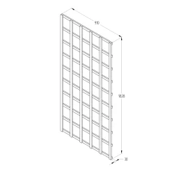 6ft Pine Trellis Panel, Pack Of 5 (W)91cm X (H)183cm -Hozelock Shop 6ft pine trellis panel pack of 5 w 91cm x h 183cm5013053173329 18bq