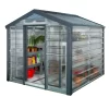 Adman Steel Sheds Multigrow 9.4x8.8 Greenhouse With Adjustable Vent -Hozelock Shop adman steel sheds multigrow 9 4x8 8 greenhouse with adjustable vent5391538910387 01c bq