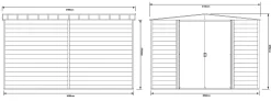 Arrow Woodvale 12x10 Apex Coffee Metal Shed -Hozelock Shop arrow woodvale 12x10 apex coffee metal shed5013856015246 03t BQ