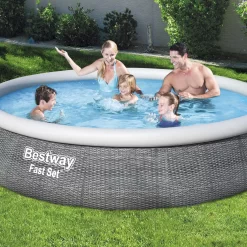 Bestway Fast Set Polyvinyl Chloride (PVC) Family Fun Pool (W) 3.96m X (L) 3.96m -Hozelock Shop bestway fast set polyvinyl chloride pvc family fun pool w 3 96m x l 3 96m6942138968316 02i bq