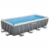 Bestway Power Steel® Plain Polyvinyl Chloride (PVC) & Steel Pool (W) 2.74m X (L) 5.49m -Hozelock Shop bestway power steel plain polyvinyl chloride pvc steel pool w 2 74m x l 5 49m6942138987157 01c