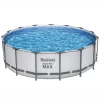 Bestway Steel Pro MAX™ Plain Polyvinyl Chloride (PVC) & Steel Pool (W) 4.57m X (L) 4.57m