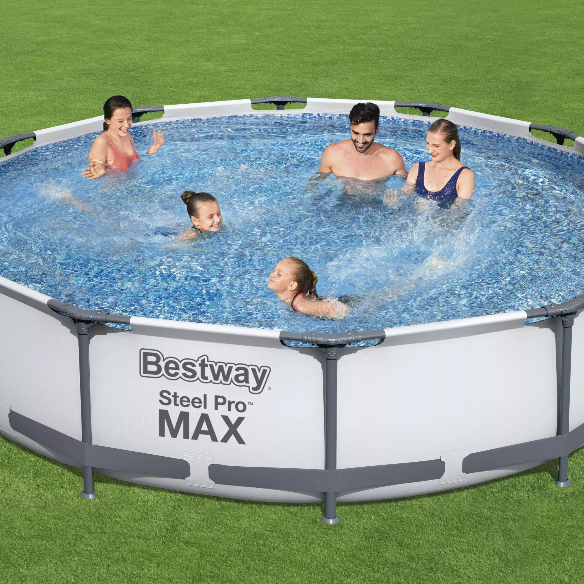 Bestway Steel pro max Polyvinyl chloride (PVC) Family swimming pool (W) 3.97m x (L) 3.66m Bestway Steel Pro Max Polyvinyl Chloride (PVC) Family Swimming Pool (W) 3.97m X (L) 3.66m -Hozelock Shop bestway steel pro max polyvinyl chloride pvc family swimming pool w 3 97m x l 3 66m6942138981889 02c bq