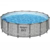 Bestway Steel Pro MAX™ Realistic Stone Print Polyvinyl Chloride (PVC) & Steel Pool (W) 4.88m X (L) 4.88m -Hozelock Shop bestway steel pro max realistic stone print polyvinyl chloride pvc steel pool w 4 88m x l 4 88m6941607311493 01c