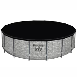 Bestway Steel Pro MAX™ Realistic Stone Print Polyvinyl Chloride (PVC) & Steel Pool (W) 4.88m X (L) 4.88m -Hozelock Shop bestway steel pro max realistic stone print polyvinyl chloride pvc steel pool w 4 88m x l 4 88m6941607311493 21c