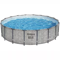 Bestway Steel Pro MAX™ Realistic Stone Print Polyvinyl Chloride (PVC) & Steel Pool (W) 5.49m X (L) 5.49m