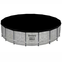 Bestway Steel Pro MAX™ Realistic Stone Print Polyvinyl Chloride (PVC) & Steel Pool (W) 5.49m X (L) 5.49m -Hozelock Shop bestway steel pro max realistic stone print polyvinyl chloride pvc steel pool w 5 49m x l 5 49m6941607310502 21c