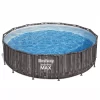 Bestway Steel Pro MAX™ Wood Effect Polyvinyl Chloride (PVC) & Steel Pool (W) 4.27m X (L) 4.27m -Hozelock Shop bestway steel pro max wood effect polyvinyl chloride pvc steel pool w 4 27m x l 4 27m6942138983968 01c