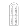 Black Arched Steel Trellis (W)60cm X (H)150cm -Hozelock Shop black arched steel trellis w 60cm x h 150cm3663602430698 02c bq