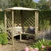Blooma Chiltern Corner Arbour, (H)2100mm (W)1580mm (D)1580mm - Assembly Required -Hozelock Shop blooma chiltern corner arbour h 2100mm w 1580mm d 1580mm assembly required5397007007718 18i BQ