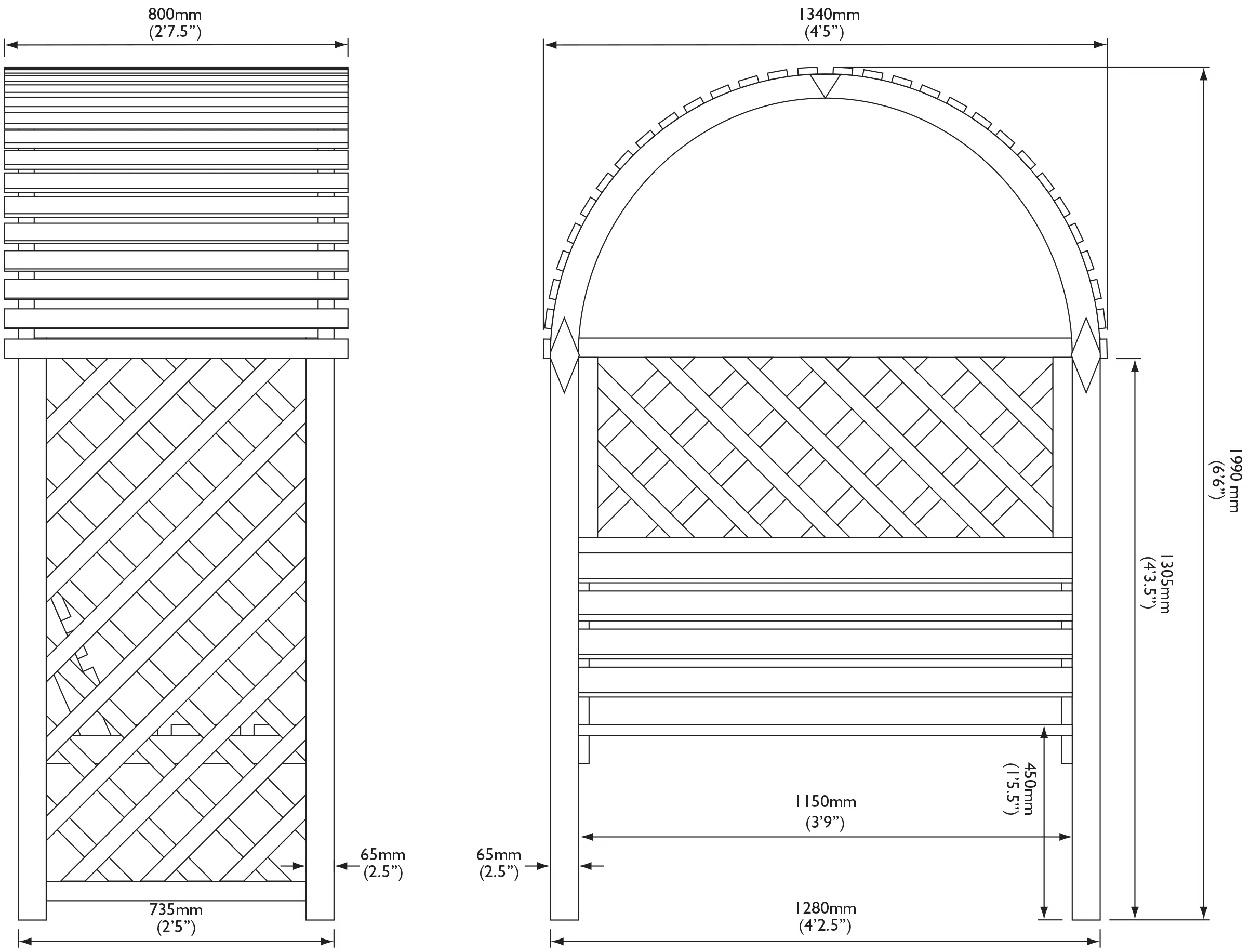 Blooma Chiltern Round top Arbour, (H)1990mm (W)1340mm (D)800mm - Assembly required Blooma Chiltern Round Top Arbour, (H)1990mm (W)1340mm (D)800mm - Assembly Required -Hozelock Shop blooma chiltern round top arbour h 1990mm w 1340mm d 800mm assembly required5397007055641 01t bq