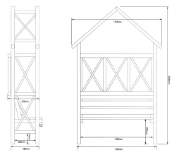 Blooma Cottage Apex Arbour, (H)2200mm (W)1370mm (D)560mm - Assembly Required -Hozelock Shop blooma cottage apex arbour h 2200mm w 1370mm d 560mm assembly required5397007055542 01t bq