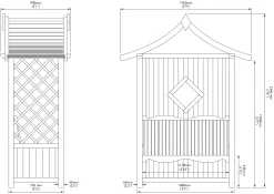 Blooma Elegant Arbour, (H)2340mm (W)1760mm (D)940mm - Assembly Service Included -Hozelock Shop blooma elegant arbour h 2340mm w 1760mm d 940mm assembly service included5397007111620 01t bq