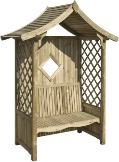 Blooma Elegant Arbour, (H)2340mm (W)1760mm (D)940mm - Assembly Service Included -Hozelock Shop blooma elegant arbour h 2340mm w 1760mm d 940mm assembly service included5397007111620 03c BQ