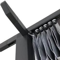 Blooma Moses Black Rectangular Gazebo, (W)4m (D)3m - Assembly Required -Hozelock Shop blooma moses black rectangular gazebo w 4m d 3m assembly required3663602419129 03bq