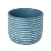 Blue Coral Clay Striped Round Plant Pot (Dia)20cm -Hozelock Shop blue coral clay striped round plant pot dia 20cm3663602440949 02c bq