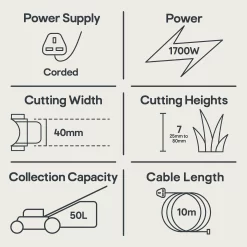 Bosch AdvancedRotak 650 Corded Rotary Lawnmower -Hozelock Shop bosch advancedrotak 650 corded rotary lawnmower4059952526621 01t EN bq