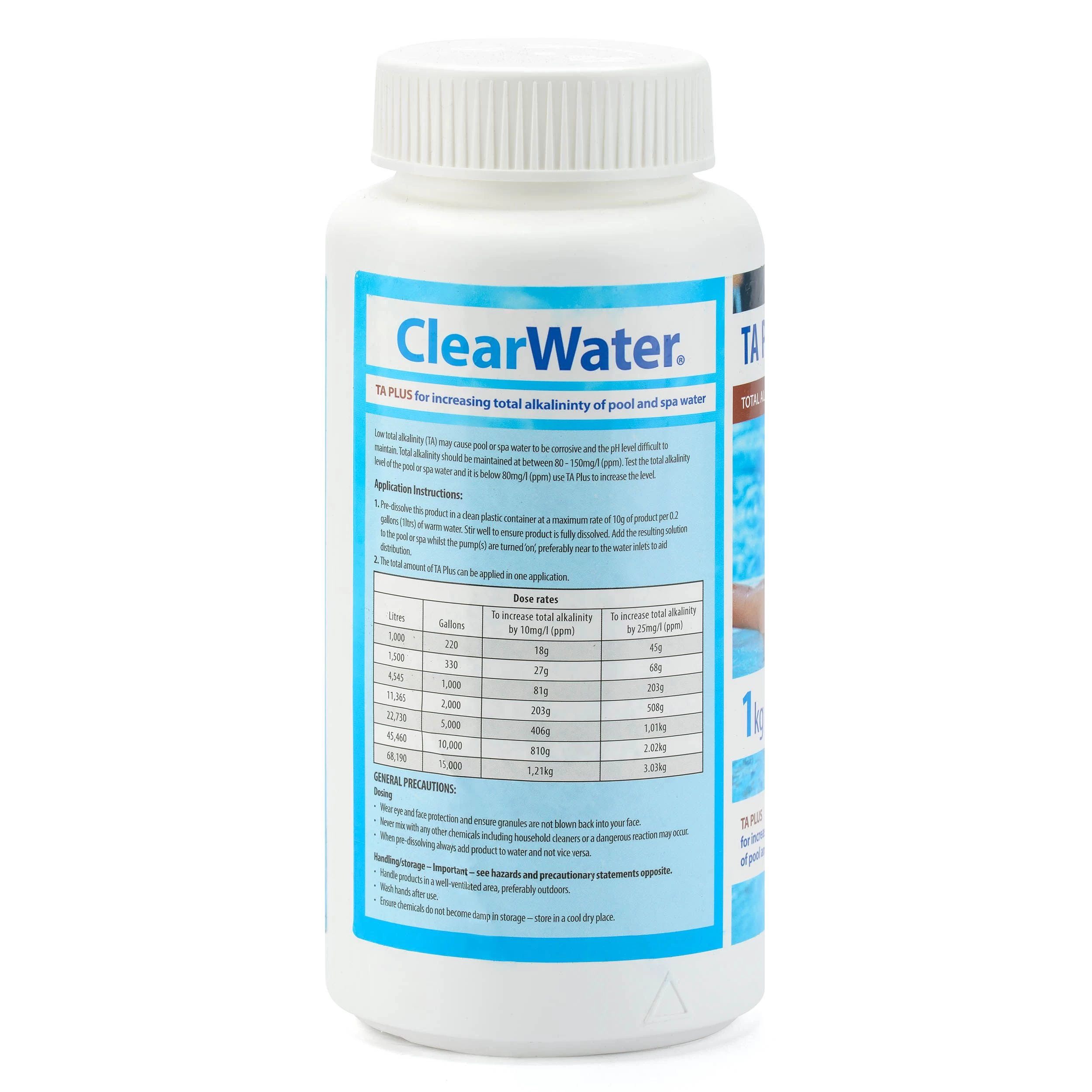 Clearwater Total Alkalinity increaser 1kg Clearwater Total Alkalinity Increaser 1kg -Hozelock Shop clearwater total alkalinity increaser 1kg5031470230715 04c bq