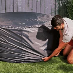 CleverSpa Grey Circular Hot Tub Cover -Hozelock Shop cleverspa grey circular hot tub cover5019008882872 02i BQ
