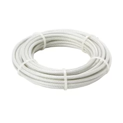 Diall White PVC & Steel Cable, (L)10m (Dia)5mm