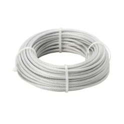 Diall White PVC & Steel Cable, (L)20m (Dia)2.5mm