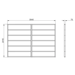 Forest 12x8 Timber Shed Base (L) 242cm X (W) 354cm 4 Forest 12x8 Timber Shed Base (L) 242cm X (W) 354cm -Hozelock Shop forest 12x8 timber shed base l 242cm x w 354cm5013053182185 01t bq