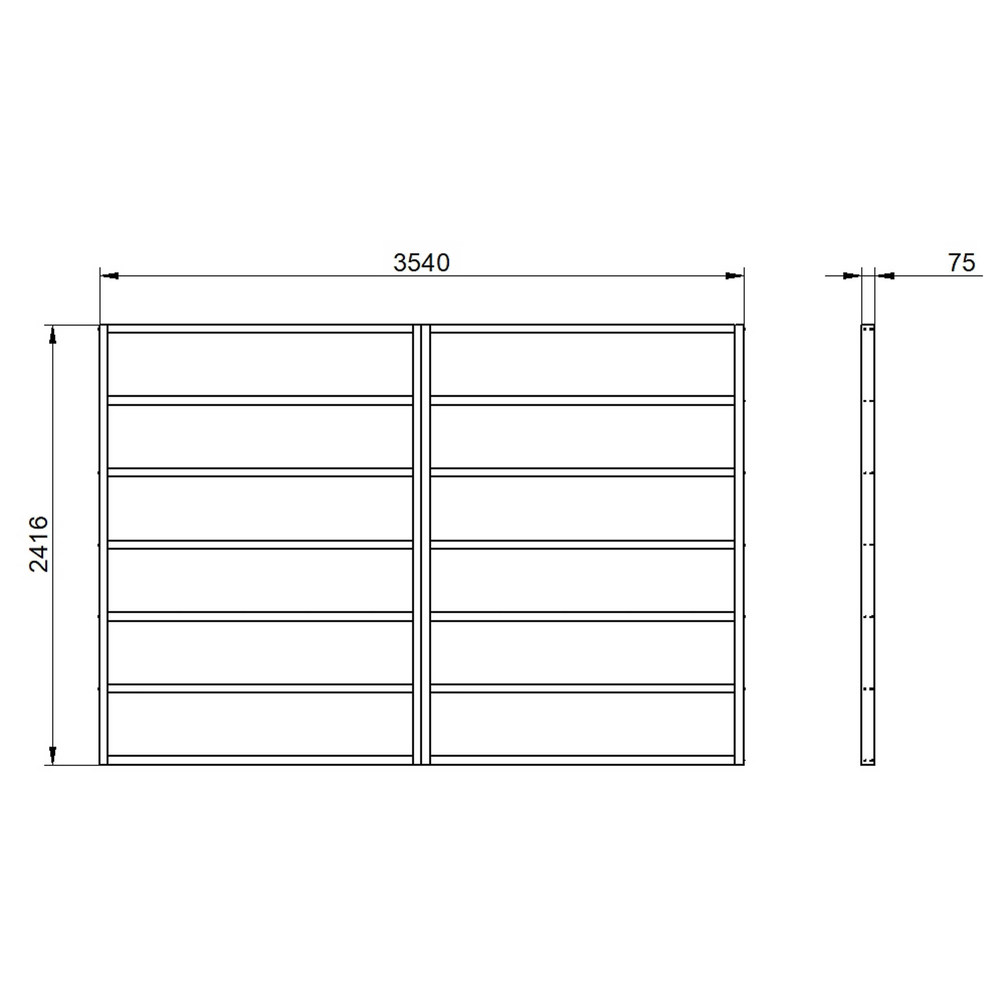 Forest 12x8 Timber Shed base (L) 242cm x (W) 354cm Forest 12x8 Timber Shed Base (L) 242cm X (W) 354cm -Hozelock Shop forest 12x8 timber shed base l 242cm x w 354cm5013053182185 01t bq