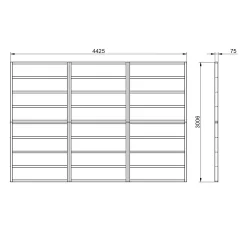Forest 15x10 Timber Shed Base (L) 301cm X (W) 442.5cm -Hozelock Shop forest 15x10 timber shed base l 301cm x w 442 5cm5013053182208 01t bq
