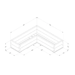 Forest Garden 1.3m X 1.3m Mixed Softwood Rectangular Raised Bed Kit 1.72m² -Hozelock Shop forest garden 1 3m x 1 3m mixed softwood rectangular raised bed kit 1 72m 5013053193457 01t