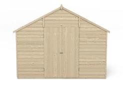 Forest Garden 10x10 Ft Apex Overlap Wooden 2 Door 4 Windows Shed With Floor - Assembly Service Included -Hozelock Shop forest garden 10x10 ft apex overlap wooden 2 door 4 windows shed with floor assembly service included5013053178027 02c bq