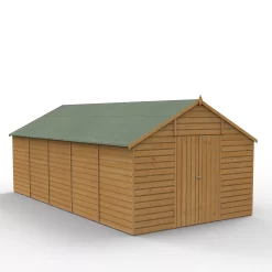 Forest Garden 10x20 Apex Dip Treated Shiplap Wooden Shed With Floor (Base Included) -Hozelock Shop forest garden 10x20 apex dip treated shiplap wooden shed with floor base included 5013053192979 02c