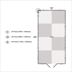 Forest Garden 10x20 Apex Dip Treated Shiplap Wooden Shed With Floor (Base Included) -Hozelock Shop forest garden 10x20 apex dip treated shiplap wooden shed with floor base included 5013053192979 02t