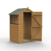 Forest Garden 4x3 Apex Dip Treated Shiplap Wooden Shed With Floor (Base Included) -Hozelock Shop forest garden 4x3 apex dip treated shiplap wooden shed with floor base included 5013053194065 01c