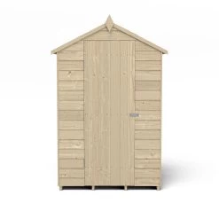 Forest Garden 4x3 Apex Pressure Treated Overlap Wooden Shed With Floor -Hozelock Shop forest garden 4x3 apex pressure treated overlap wooden shed with floor5013053176740 02c bq