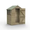 Forest Garden 5x3 Apex Pressure Treated Overlap Wooden Shed With Floor (Base Included)