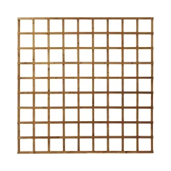 Forest Garden 6ft Square European Softwood Trellis Panel (W)183cm X (H)183cm