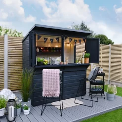 Forest Garden 6x3 Ft Pent Shiplap Garden Bar With Single Door 15 Forest Garden 6x3 Ft Pent Shiplap Garden Bar With Single Door -Hozelock Shop forest garden 6x3 ft pent shiplap garden bar with single door5013053184066 02i bq