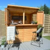 Forest Garden 6x3 Ft Pent Shiplap Garden Bar With Single Door -Hozelock Shop forest garden 6x3 ft pent shiplap garden bar with single door5013053184066 03i bq