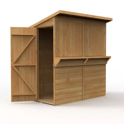 Forest Garden 6x3 Pent Dip Treated Shiplap Wooden Shed With Floor - Assembly Service Included -Hozelock Shop forest garden 6x3 pent dip treated shiplap wooden shed with floor assembly service included5013053184073 03c