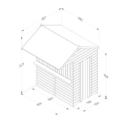 Forest Garden 6x4 Apex Dip Treated Shiplap Wooden Shed With Floor -Hozelock Shop forest garden 6x4 apex dip treated shiplap wooden shed with floor5013053189948 01t