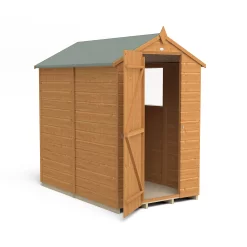 Forest Garden 6x4 Ft Apex Shiplap Wooden Shed With Floor -Hozelock Shop forest garden 6x4 ft apex shiplap wooden shed with floor5013053178669 03c bq