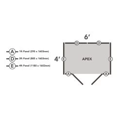 Forest Garden 6x4 Ft Apex Wooden 2 Door Shed With Floor - Assembly Service Included -Hozelock Shop forest garden 6x4 ft apex wooden 2 door shed with floor assembly service included5013053177303 02t bq