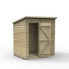 Forest Garden 6x4 Pent Pressure Treated Overlap Wooden Shed With Floor (Base Included) -Hozelock Shop forest garden 6x4 pent pressure treated overlap wooden shed with floor base included 5013053192900 01c