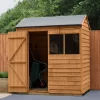 Forest Garden 6x4 Reverse Apex Dip Treated Overlap Wooden Shed With Floor -Hozelock Shop forest garden 6x4 reverse apex dip treated overlap wooden shed with floor5013053178102 01i bq