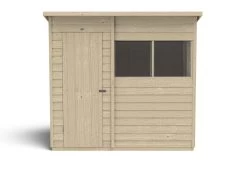Forest Garden 7x5 Pent Pressure Treated Overlap Wooden Shed With Floor -Hozelock Shop forest garden 7x5 pent pressure treated overlap wooden shed with floor5013053178485 02c bq