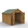 Forest Garden 8x10 Apex Dip Treated Shiplap Wooden Shed With Floor -Hozelock Shop forest garden 8x10 apex dip treated shiplap wooden shed with floor5013053193846 01c
