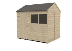 Forest Garden 8x6 Reverse Apex Pressure Treated Overlap Wooden Shed With Floor - Assembly Service Included -Hozelock Shop forest garden 8x6 reverse apex pressure treated overlap wooden shed with floor assembly service included5013053178263 01c bq