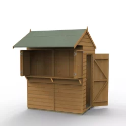 Forest Garden Apex Shiplap Wooden Garden Bar With Single Door - Assembly Service Included -Hozelock Shop forest garden apex shiplap wooden garden bar with single door assembly service included5013053191859 02c